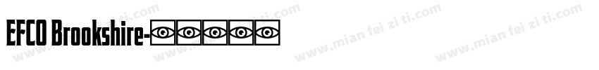 EFCO Brookshire字体转换